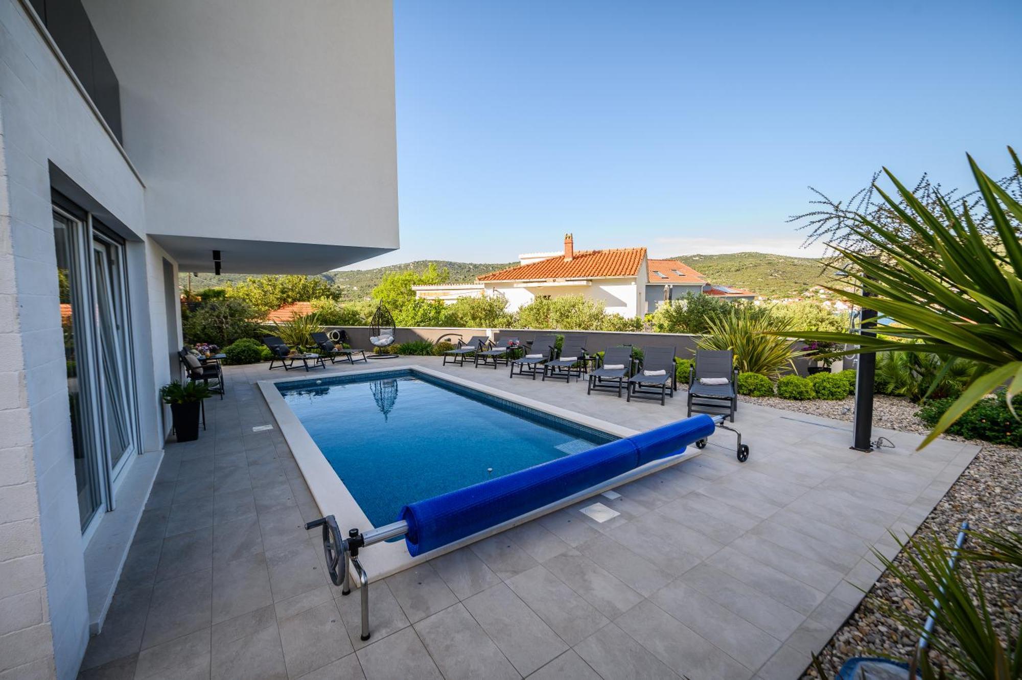 Villa Kapetanova Lanterna Luxury Apartment Barka With Heated Pool Vinišće Buitenkant foto