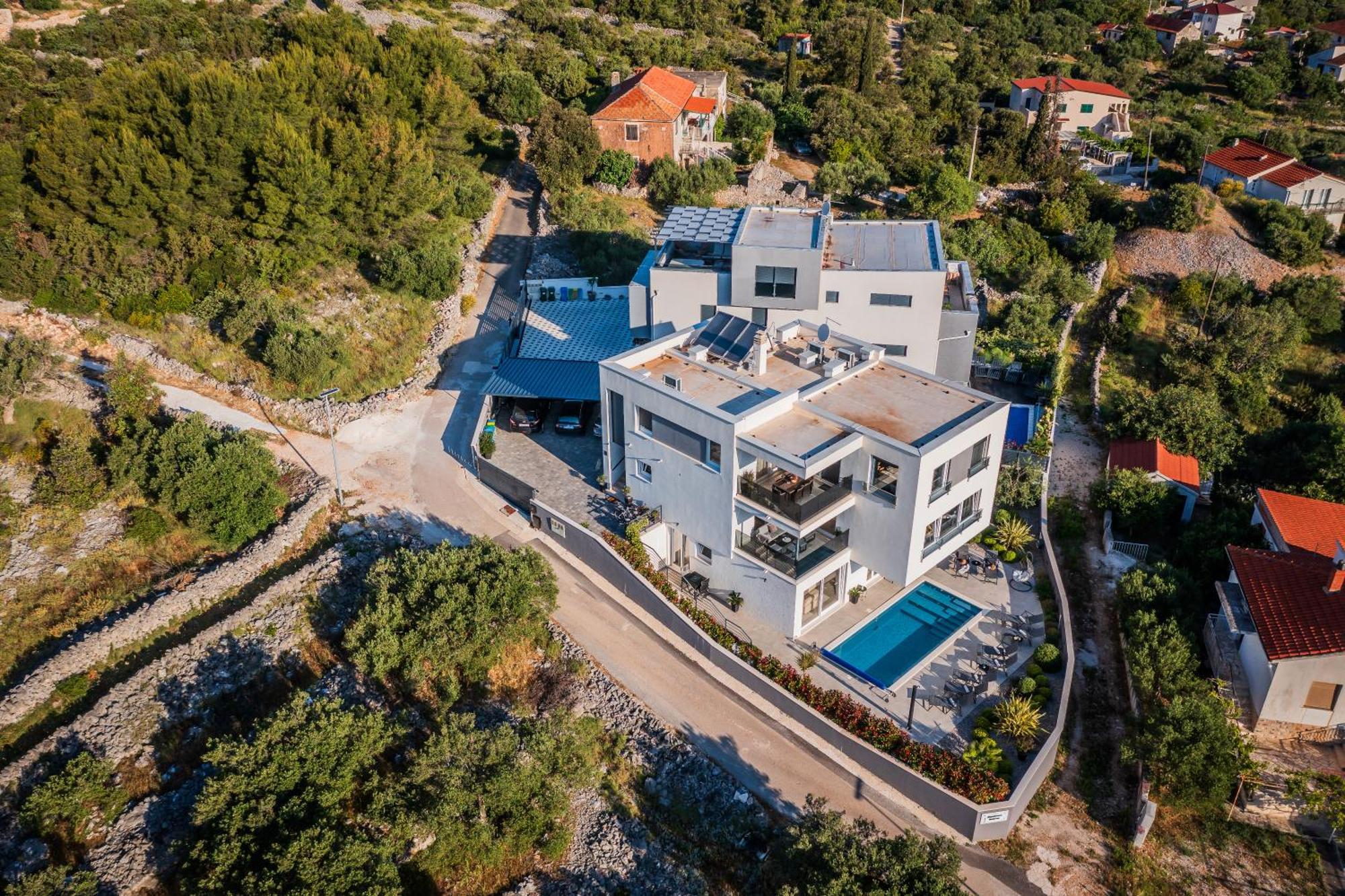 Villa Kapetanova Lanterna Luxury Apartment Barka With Heated Pool Vinišće Buitenkant foto